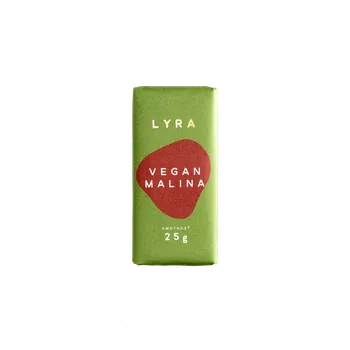 Čokoláda Lyra chocolate Lyra Vegan Malina 25 g