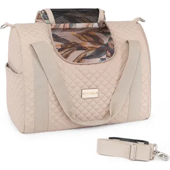 Taška pro psa a kočku Muffin&Berry Cestovní taška pro psy Gemma béžová Velikost: S