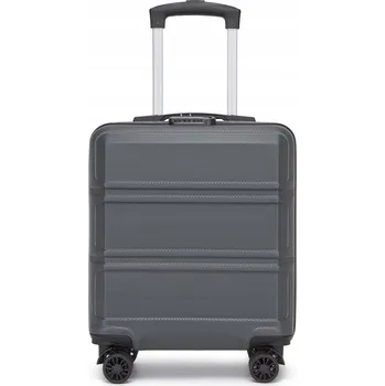 Kono Kabinový skořepinový kufr polyester KSK2596-GY/BK-16 28 l