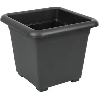 Květináč Květináč samozavlažovací QUATTRO Aqua Pro antracit 30 x 30 cm