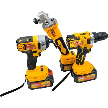 Sada nářadí SADA ELEKTRICKÉHO NÁŘADÍ 3V1 - ÚHLOVÁ BRUSKA + PŘÍKLEPOVÝ KLÍČ + ŠROUBOVÁK