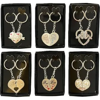 Klíčenka srdíčko duo, kovová