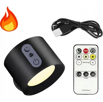 Nástěnné svítidlo BEZDRÁTOVÉ LED NÁSTĚNNÉ SVÍTIDLO 360° MAGNETICKÉ NASTAVITELNÉ