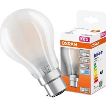 Žárovka Žárovka OSRAM LED Star Classic A 40 4 W 470 lumenů B22d Studená Bílá