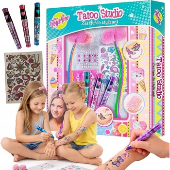 kreativní sada Kosmetika pro holčičku 10 Let STUDIO TETOVÁNÍ