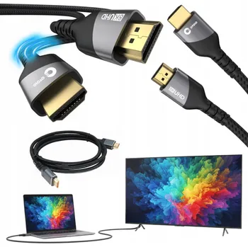 Video kabel Certifikovaný KVALITNÍ HDMI kabel PREMIUM 2.1 8K Ultra High Speed 4K 1,5m