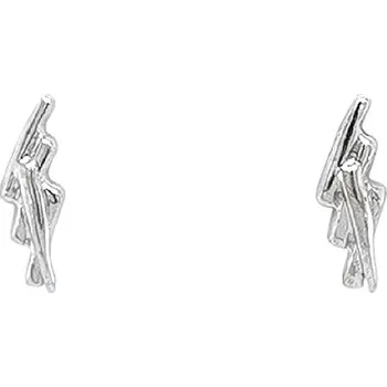 Náušnice Peckové Náušnice z Bílého Zlata 7120173