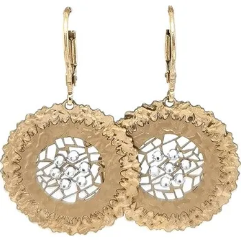 Náušnice Zlaté Visací Náušnice se Zirkony 7120010