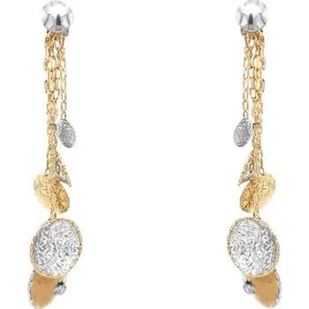 Náušnice Zlaté Visací Náušnice z Kombinovaného Zlata 7120033