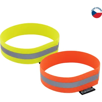 ZÁHOŘÍ Rudel Reflexní obojek - guma suchý zip s reflexní páskou Barva: Oranžová, Délka: 41 cm