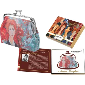 Peněženka Carmani® Carmani - Malá peněženka A. Modigliani III v dárkové krabičce - 9*7,5*2 cm