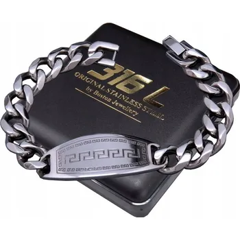 Náramek MEGA ŠIROKÝ STŘÍBRNÝ PÁNSKÝ NÁRAMEK PANCER !!