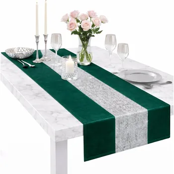 ubrus BĚHOUN NA STŮL SE ZIRKONY 145x40 UBRUS DEKORAČNÍ HLADKÝ MATNÝ