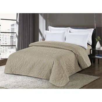 Přehoz na lůžko Béžový přehoz na postel STONE Rozměr: 170 x 210 cm