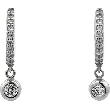 Náušnice Náušnice se Zirkony z Bílého Zlata 7122740