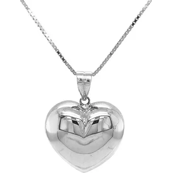 Přívěsek Zlatý Přívěsek Srdce z Bílého Zlata 7151204