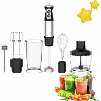 TYČOVÝ MIXÉR 6v1 600W TURBO MULTIFUNKČNÍ KUCHYŇSKÝ MIXÉR + LAHEV NA PITÍ