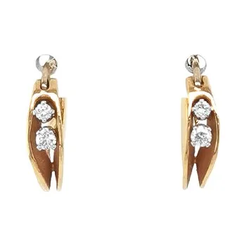 Náušnice Zlaté Náušnice s Diamanty KBS0266