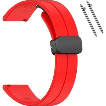 Řemínek na hodinky Řemínek e-smart24 pro Garmin 22mm červený