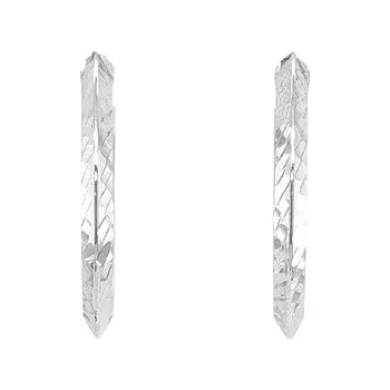 Náušnice Kruhové Náušnice z Bílého Zlata 7121728