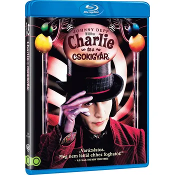 Blu-ray film Karlík a továrna na čokoládu - Blu-ray (maďarský obal)