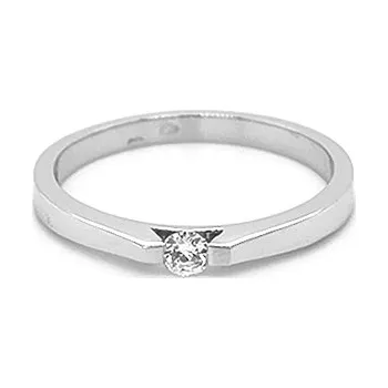 Prsten Zlatý Zásnubní Prsten s Diamantem 2010899