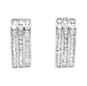 Náušnice Náušnice se Zirkony z Bílého Zlata 7120043