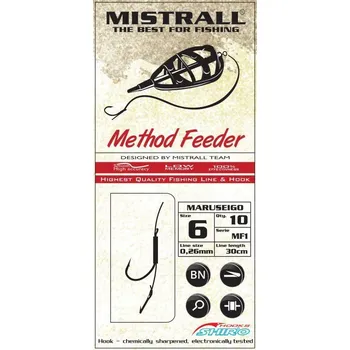 Rybářský háček Háčky s protihrotem Mistrall x 10 ks