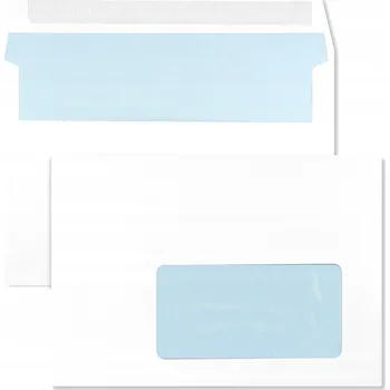 Obálka Obálka s okénkem C6 (114 x 162 mm) bílá 1000 ks
