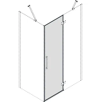 GELCO TRINITY otočný díl dveří, sklo mat, pravé (GT2200MR)