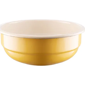 Smaltem potažená mísa OLKUSKIE WYROBY EMALIOWANE 3,6 l OWE Yellow