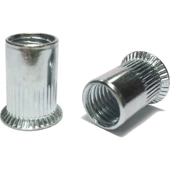 Matice St-ZH90°-M5 1,5-4,0 fasty ocel nýtovací matice se zapuštěnou hlavou 90° - otevřená rýhovaná