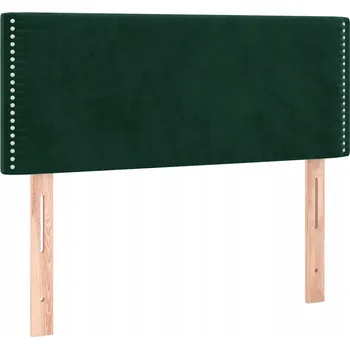 Čelo postele, tmavě zelené, 100x5x78/88 cm, samet