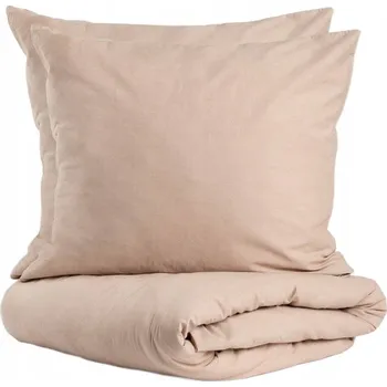 Povlečení Povlečení GOSSY bavlněné z barvených vláken béžové 220x200 + 2*70x80cm HOMLA