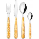 Guzzini FUSION Sada Příborů - Kompletní Sada 24 ks pro 6 Osob / Žlutá
