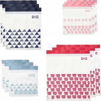 Dóza na potraviny IKEA ISTAD uzavíratelný sáček, 110 ks. na potraviny 2,5 l / 1,2 l / 1 l / 0,4 l