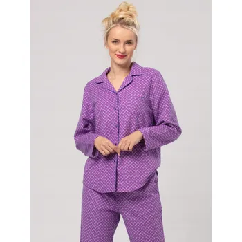 Dámské oblečení Key dámské pyžamo bavlna fialové velikost S