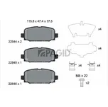 Sada brzdových destiček, kotoučová brzda PAGID T2753N