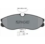 Sada brzdových destiček, kotoučová brzda PAGID T3037N