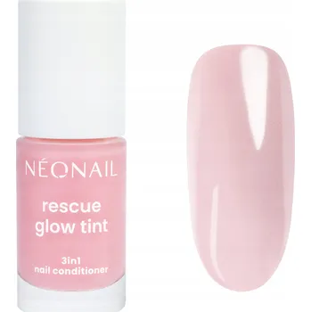 Lak na nehty Regenerační lak na nehty RESCUE GLOW TINT 3V1 GLITTER ROSE