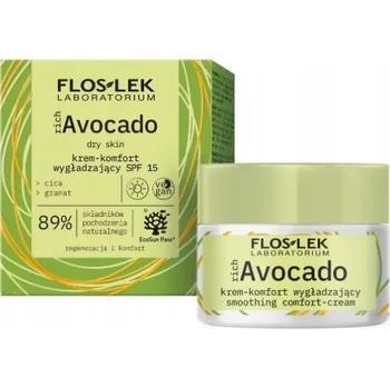 Pleťový krém Pleťový krém Flos-Lek proti stárnutí s avokádem SPF 15 denní 50 ml