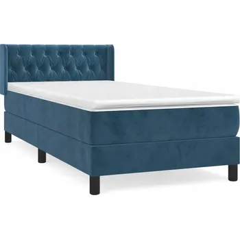Postel Čalouněná jednolůžková postel VidaXL 90x190 cm, modrá