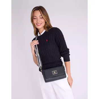 Kabelka U.S. Polo Assn. dámská kabelka, crossbody ENAMEL modrá