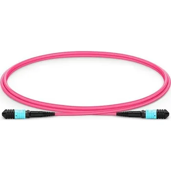 Síťový kabel XtendLan FO patch MPO(f)-MPO(f), 1m, OM4, 12/12, kabel kulatý 3mm, křížený (Type B) FOP-MPOfMPOf-1-OM4-PB