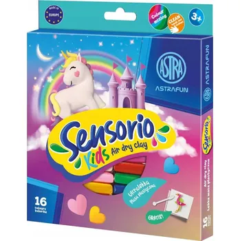 Modelovací hmota ASTRA Modelovací hmota Sensorio Kids lehká jednorožec 16 barev