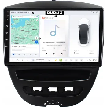 Autorádio AUTORÁDIO S GPS NAVIGACÍ PEUGEOT 107 2005-2014 ANDROID QLED 4/64GB