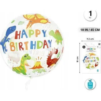 Balónek Fóliový balónek Dinosauři - Narozeninová dekorace 45 cm