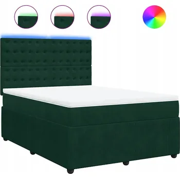 Postel Jednolůžková dřevěná postel VidaXL 140x200 v odstínech zelené