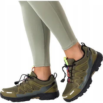 Pracovní obuv TREKOVÉ BOTY Zelené Dámské VODĚODOLNÉ S Pružnými Tkaničkami vel. 37