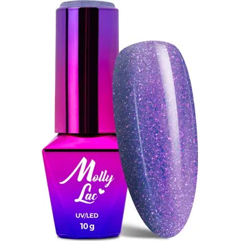 Lak na nehty Hybridní lak na nehty MOLLYLAC 10g Winter Crystalize Young Č.225